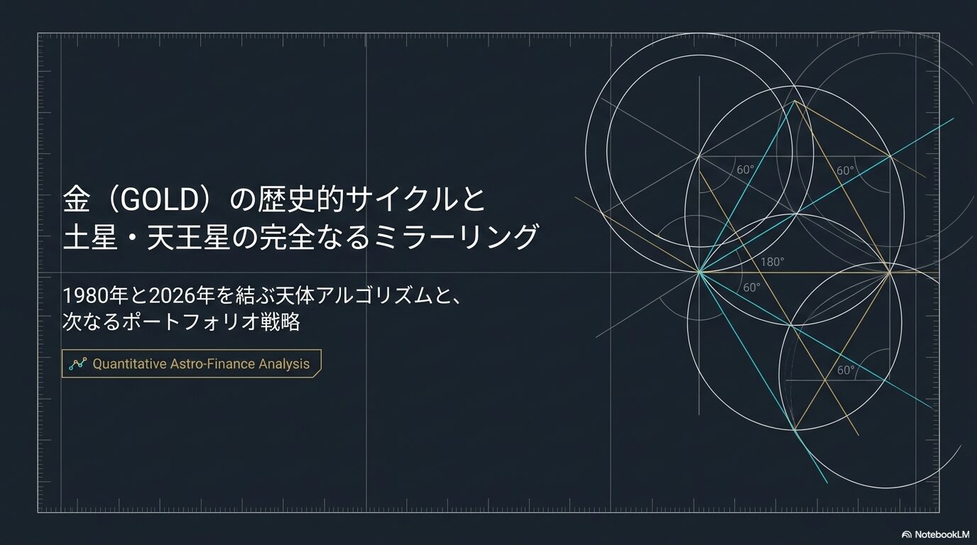 金(GOLD)の歴史的サイクルと土星・天王星の完全なるミラーリング